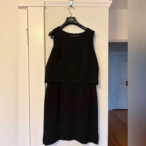Eliza J Black Sleeveless Midi Dress